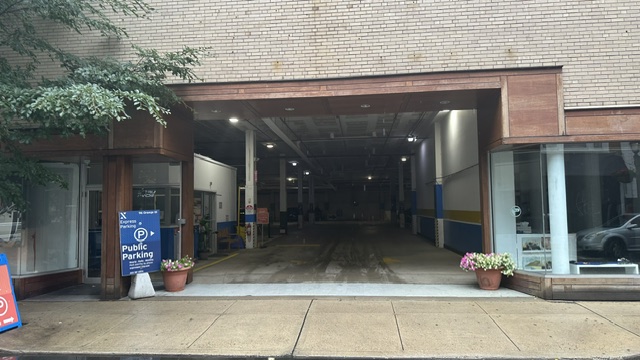 Street entrance to the 96 Orange Street parking garage
